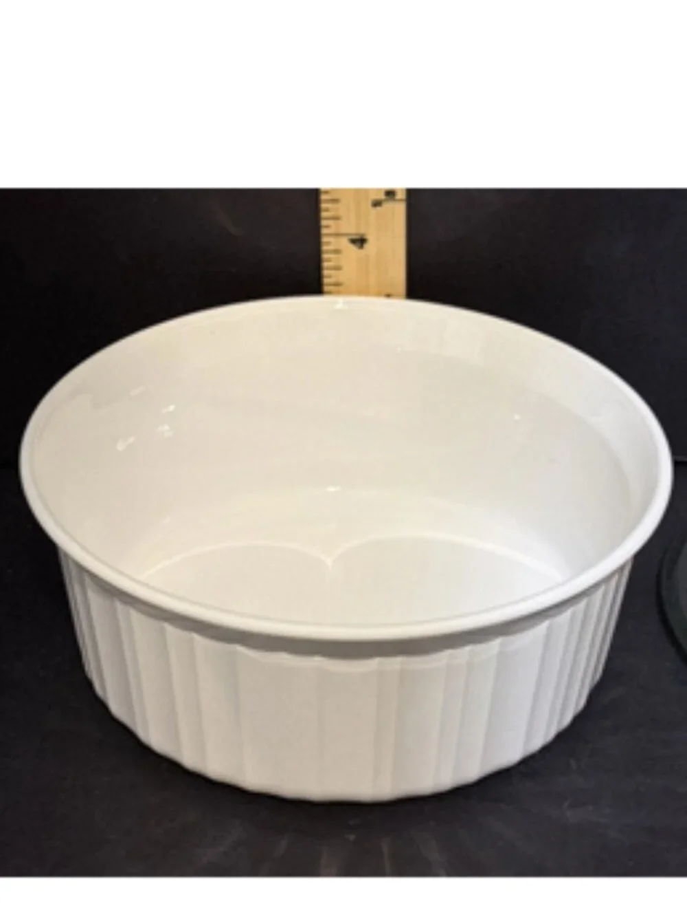 Corning Ware French White Round 1.6L Dish F-5-B w/ Pyrex Glass Lid